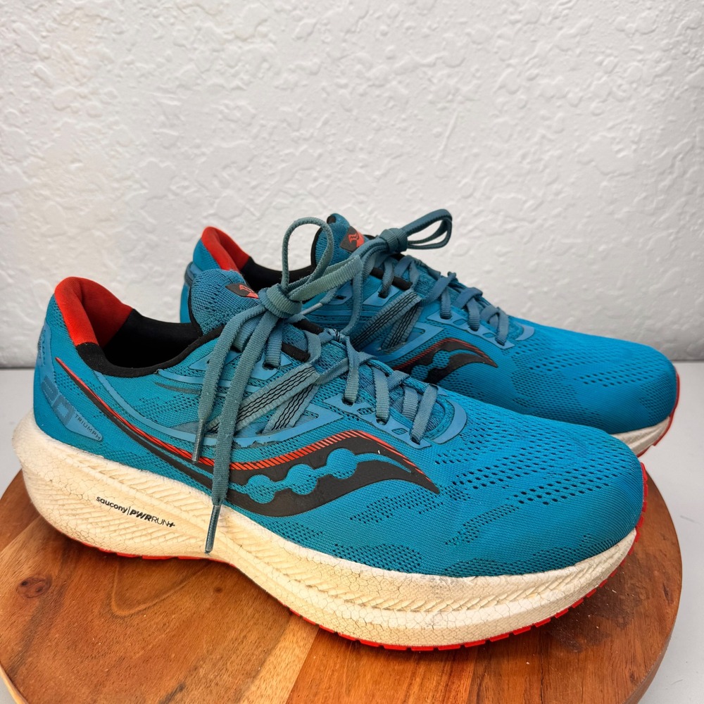 Saucony Triumph 20 Mens Running Shoes Blue Black‎ Red S20759-31 Size 11